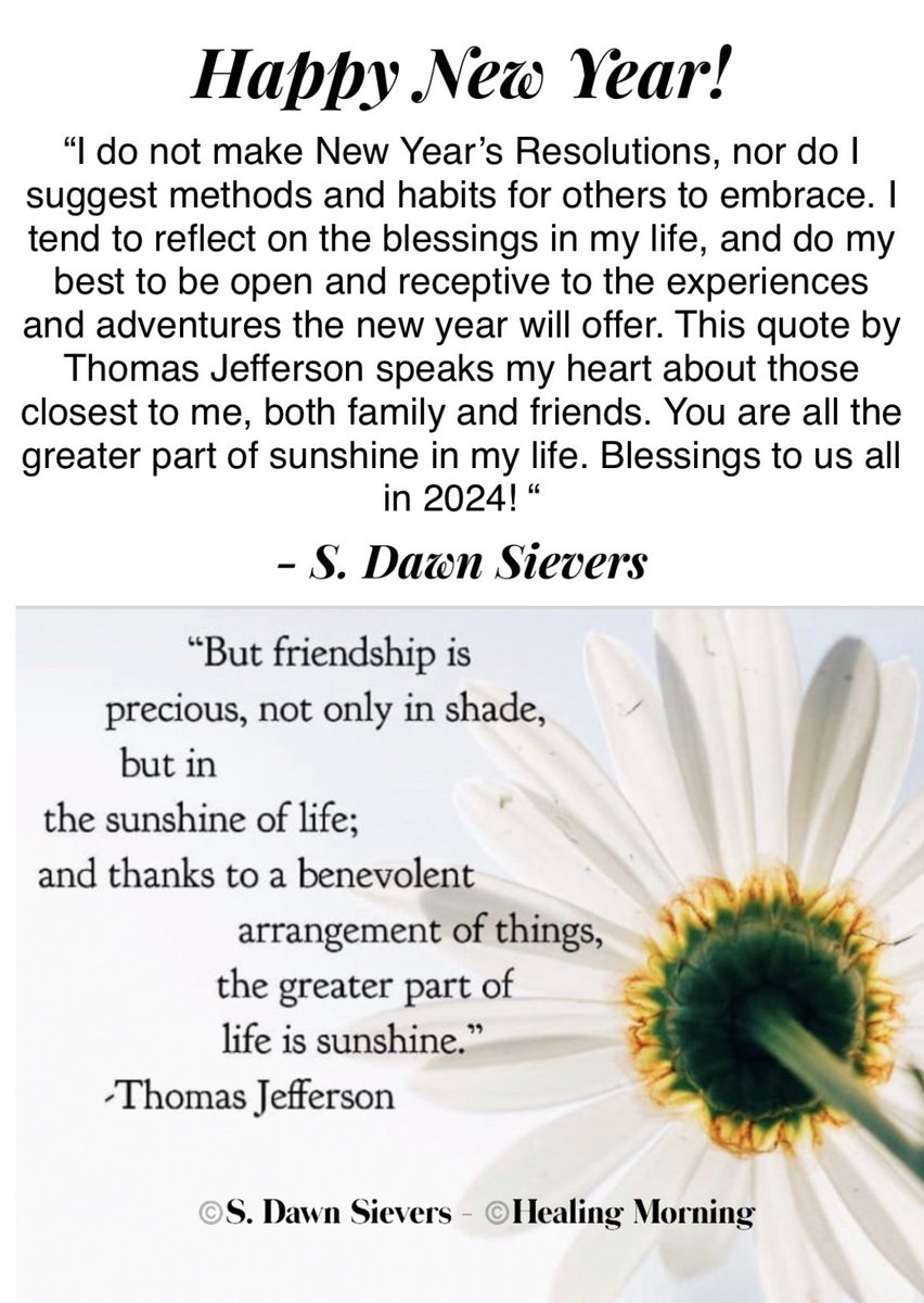 sds2965's tweet image. This is my stance on New Year’s Resolutions. Instead, I put energy into those who are the greater part of sunshine. ✨