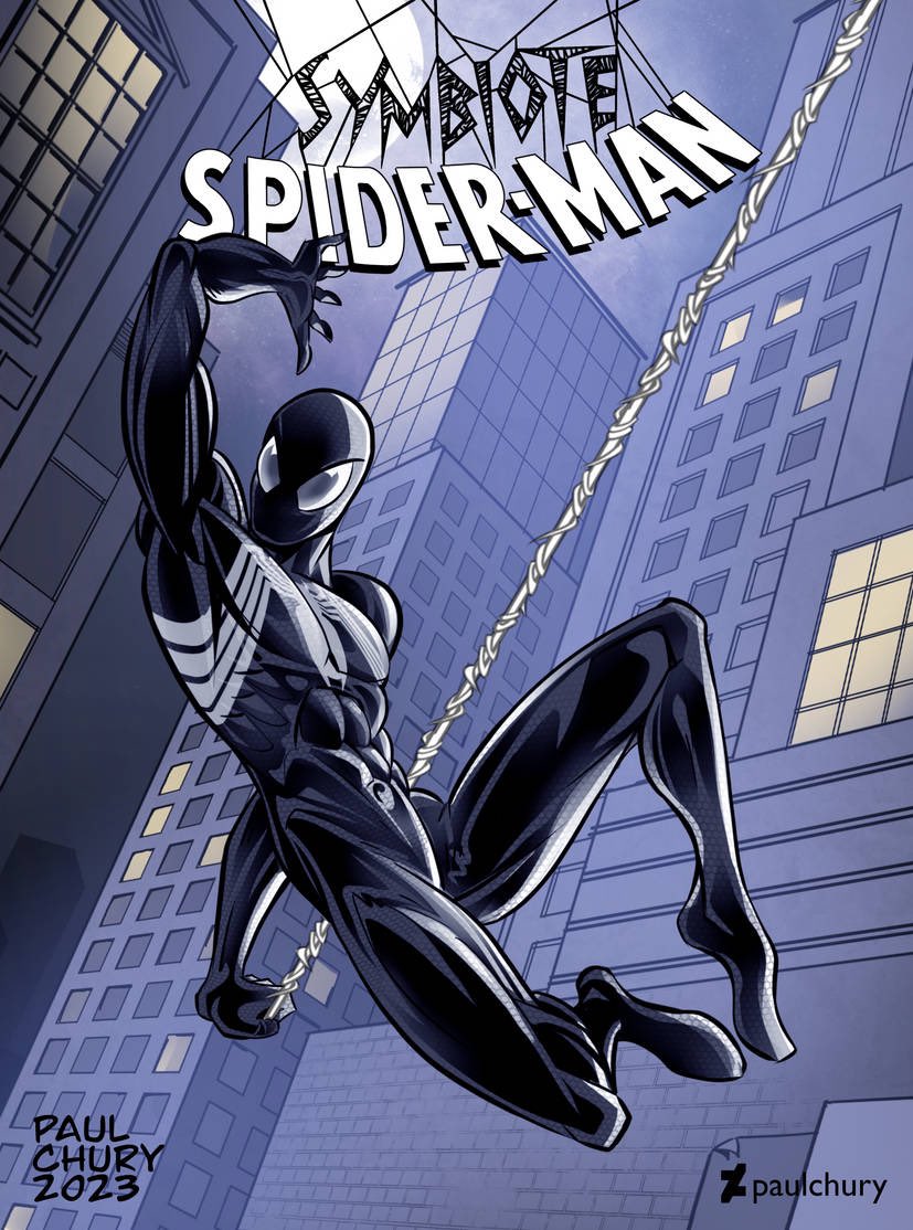 REAL_EARTH_9811's tweet photo. Symbiote Spider-Man by Paul Chury https://t.co/NIZ3n7qu0z