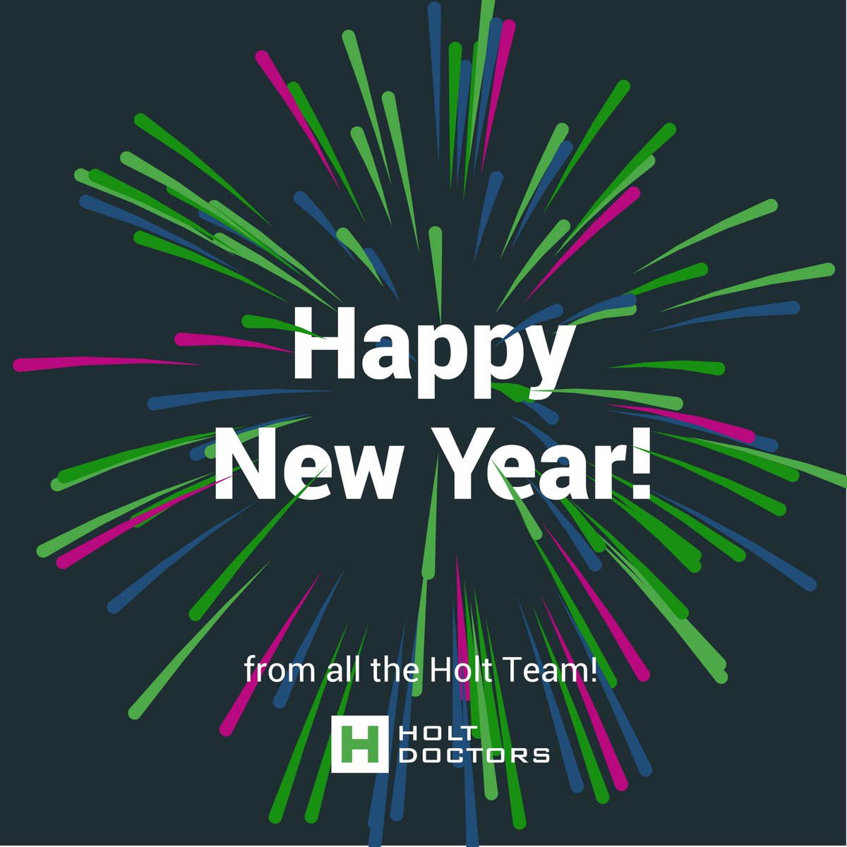 As we bid farewell to the old and welcome the new, the Holt Doctors team wishes you a Happy New Year! We hope 2024 is even better for you than the past year, and you enjoy your celebrations.