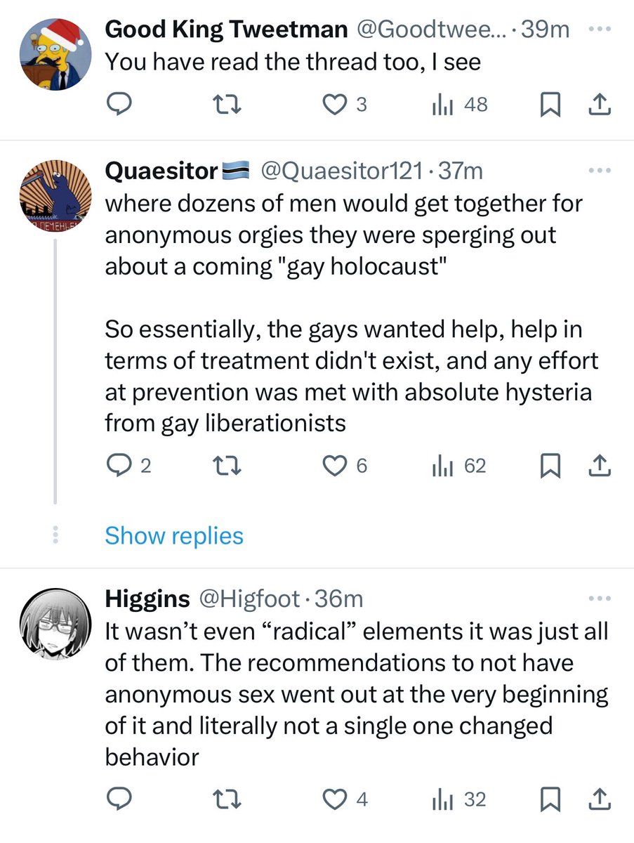 Read one (1) damn book about the AIDS crisis I am fucking begging you. 

1. No one knew what AIDS actually was or how it could be spread for at least a couple years. People were legitimately throwing everything at the wall to see if it stuck