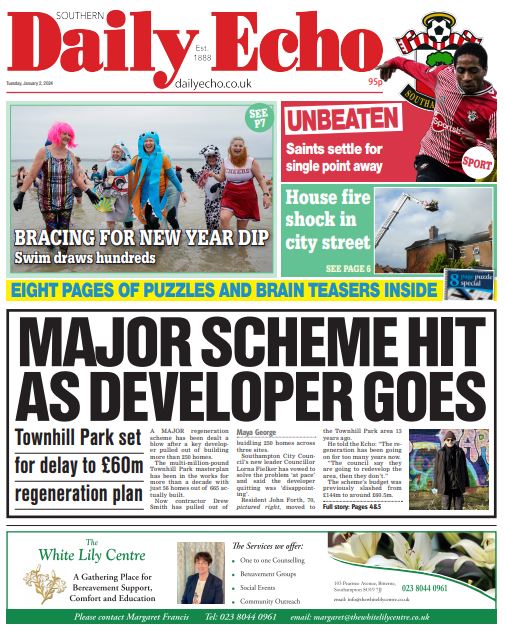 dailyecho's tweet image. The front page of tomorrow&apos;s @dailyecho

#tomorrowspaperstoday #bbcpapers