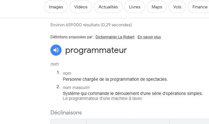 Oscagne's tweet image. Chers étudiants, oubliez #parcoursup et devenez #programmateur. 

Quand tu prends même pas le tps d&apos;ouvrir un dico avant d&apos;ouvrir ta formation 😂😂😂

Programmateur : système qui fait démarrer ton lave-vaisselle en différé... 

@BrossardMathHEC  pour rire un peu avant de partir.