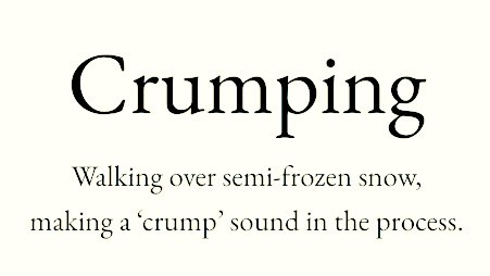 I do love a crump sound!