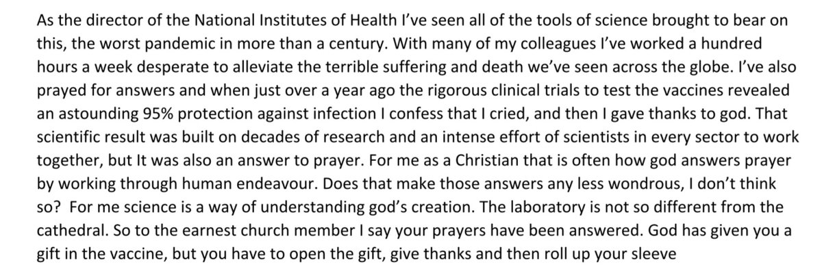 jeffreytucker's tweet photo. Here is what former NIH head Francis Collins told the BBC on Dec 31, 2021. You won't believe it. https://t.co/xNCPUwOwr3
