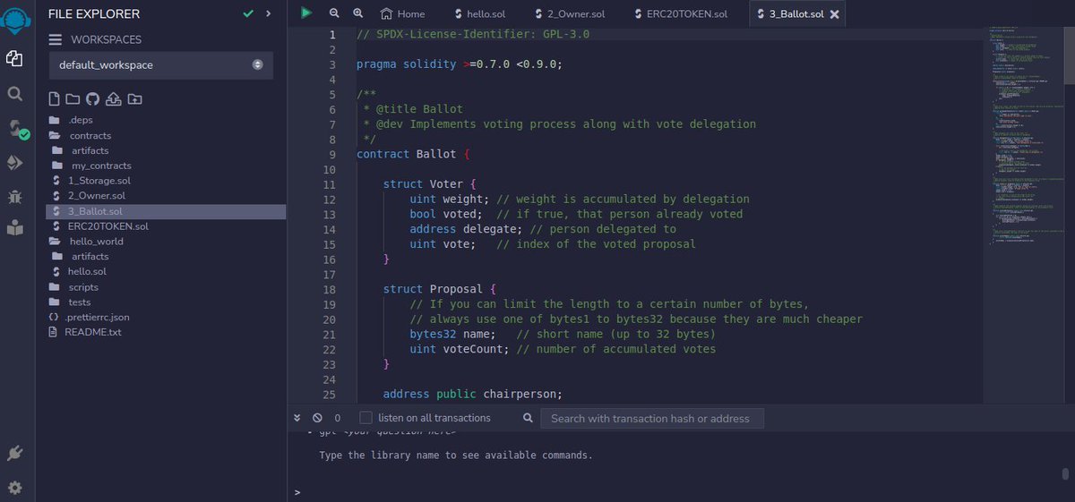 mulinyafadhil's tweet image. Day 14-solidity 💯✔️
i did use the remix  to practice a voting app smart contract and it went well
Again it was the festives and hence i did not manage to update here but i did something
#100daysofblockchain