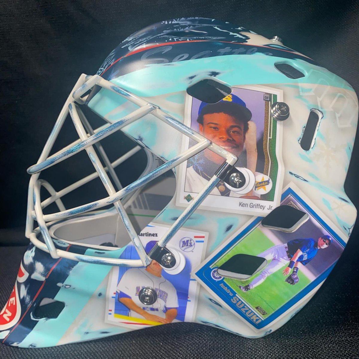Kraken goalie Joey Daccord's mask for the NHL Winter Classic is