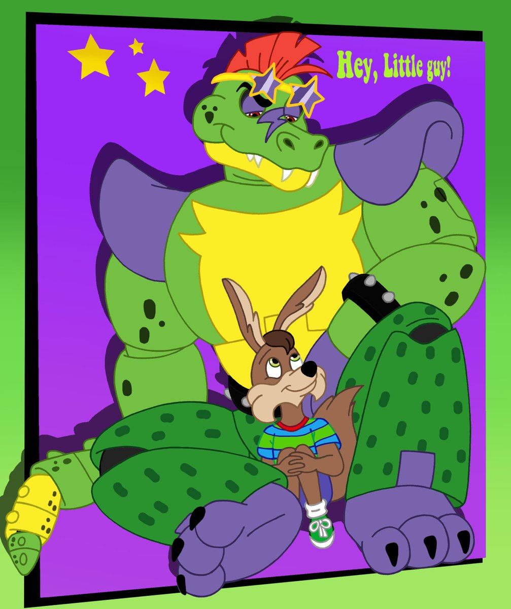 I like Monty Gator. He's cool. :3 Monty Gator from FNAF: Security Breach Timmy J. Coyote belongs to me.