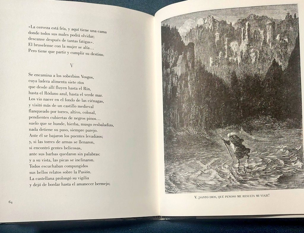 La edición del @reinodecordelia sobre la leyenda del Judío errante es una preciosidad, con las ilustraciones de Gustav Doré, y el poema de Pierre Dupont. Se lee en una tarde de una sentada, pero es un libro para guardar y releer, como se hacen con las buenas historias.