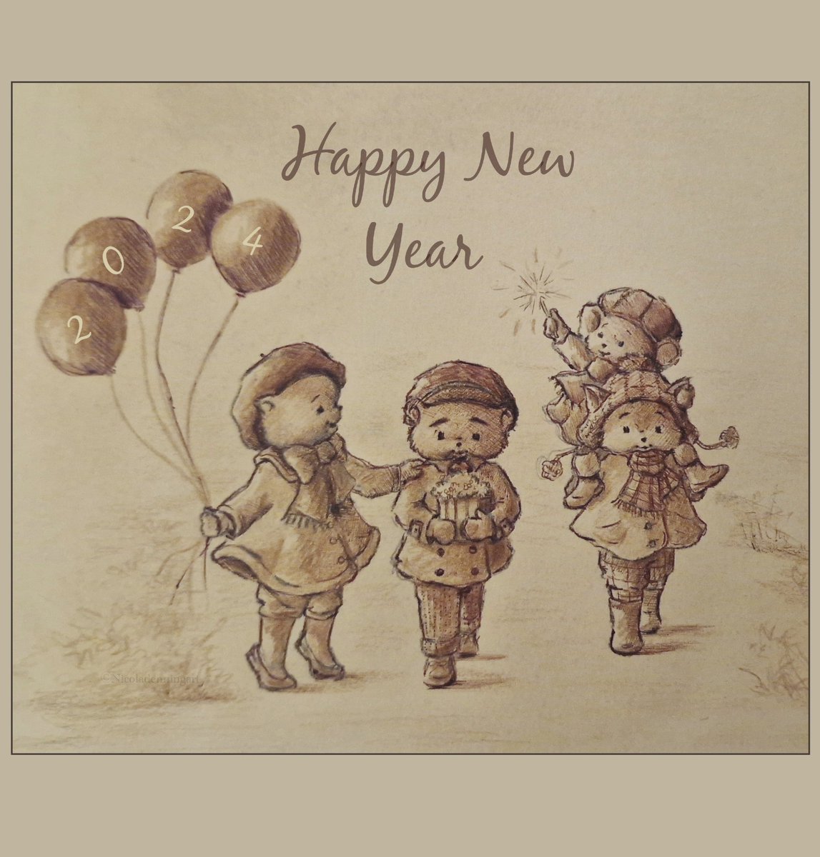 🎉🥳Happy New Year🥳🎉
Cheers to new beginnings and adventures!

#HappyNewYear2024 #illustraion
