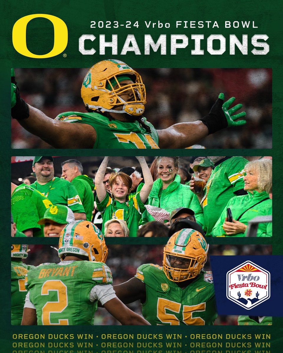 Retweet to join us in congratulating your <a href="/vrbo/">Vrbo</a> #FiestaBowl Champions, the Oregon Ducks! 🏈🌵🏆🦆