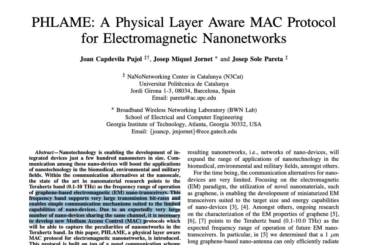 CorinneNokel's tweet image. Electromagnetic Intrabody MAC Protocol by Josep Miquel Jornet #GRAPHENE_BASED_ELECTROMAGNETIC_NANO_TRANSCEIVERS #MEDIUM_ACCESS_CONTROL #MAC                                cse.unl.edu/~byrav/INFOCOM…