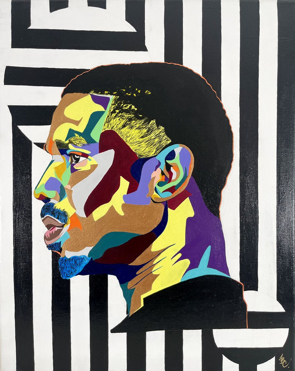 MadeWithSwag's tweet photo. I see in COLOR so I painted Michael B Jordan just as I saw him 🎨

Another painting complete! 

#ArtistOnTwitter #nyart #michaelbjordan #art #portraits https://t.co/ERhhXyFqWd