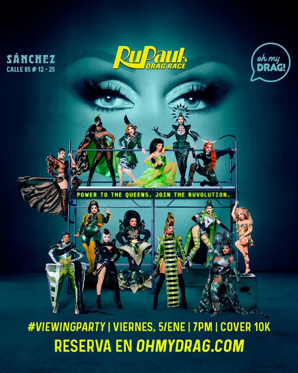 ohmyDRAG's tweet photo. ¡Empezamos el año con todo el #DragPower! 💅✨ Este viernes tendremos #ViewingParty con la premier de #DragRace, shows en vivo, lip-syncs, premios y más. ¡ÚNETE A LA REVOLUCIÓN DRAG! 🏁🔥🎟️ Reserva en https://t.co/BqGY2EDoPJ 📣 Drags: Free Cover https://t.co/GP10rAhagW