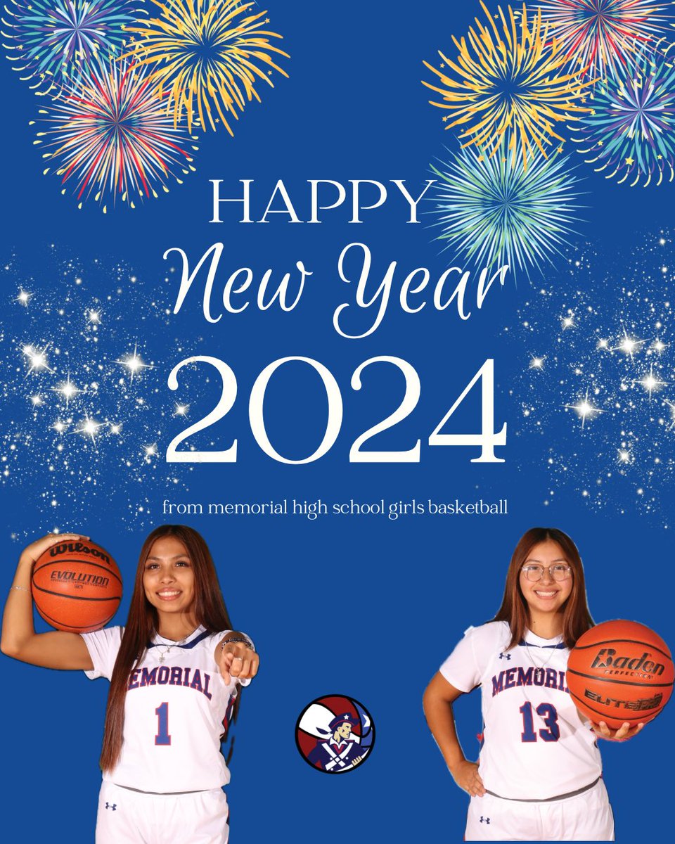EISD_MHSGirlsBB's tweet photo. Happy New Years 🏀💙🤍
We are excited to see what 2024 has in store for us! @EISDMemorialHS @EISDofSA @MHSMinutemenATH
.
.
#GoMinutemen #mINute2WINit https://t.co/IWZIB1o8D5