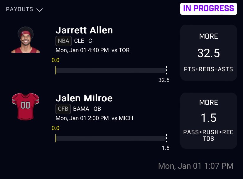 heemsports1's tweet photo. FIRST SLIP ON 2024!💰
#NBA x #CFBPlayoff TWO MAN⭐️
Allen ‘O’ 32.5 PRA + Milroe ‘O’ 1.5 TDS🔒
Let’s start the new year off right 💯
Write up in discord➡️: https://t.co/XNxG4rT3Kh
#CFB #Alabama #JalenMilore #PrizePicks #PrizePicksNBA #PrizePickCFB #GamblingX #GambingTwitter https://t.co/IN6YYmGPEa