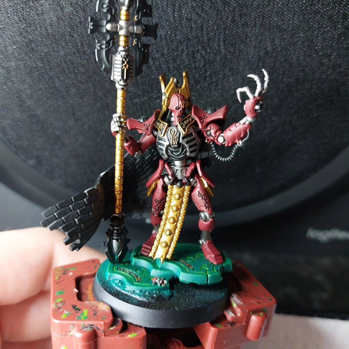Osjiwarrior's tweet photo. Last push for tonight! Need to decide on what to do for the cape?
#wip #miniatures #miniaturepainting #40knecrons #40knecron #warhammer40k #40k #paintingwarhammer #painting #warhammercommunity #cryptech #orikanthediviner #imotekhthestormlord #orikan #imotekh https://t.co/v5uXvALzhm