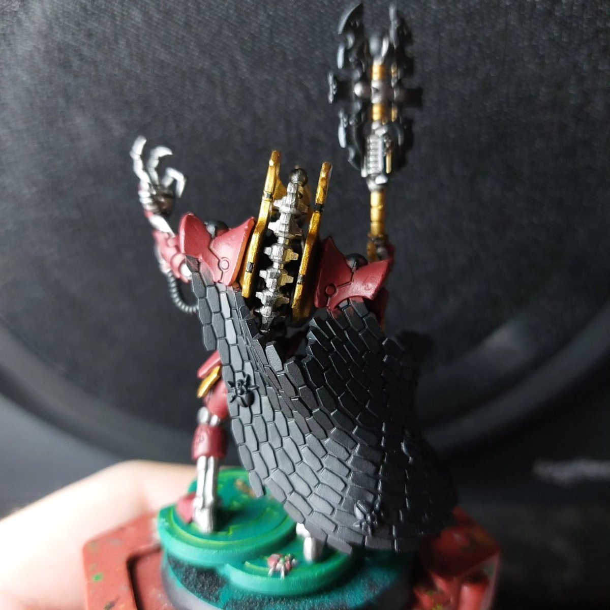 Osjiwarrior's tweet photo. Last push for tonight! Need to decide on what to do for the cape?
#wip #miniatures #miniaturepainting #40knecrons #40knecron #warhammer40k #40k #paintingwarhammer #painting #warhammercommunity #cryptech #orikanthediviner #imotekhthestormlord #orikan #imotekh https://t.co/v5uXvALzhm