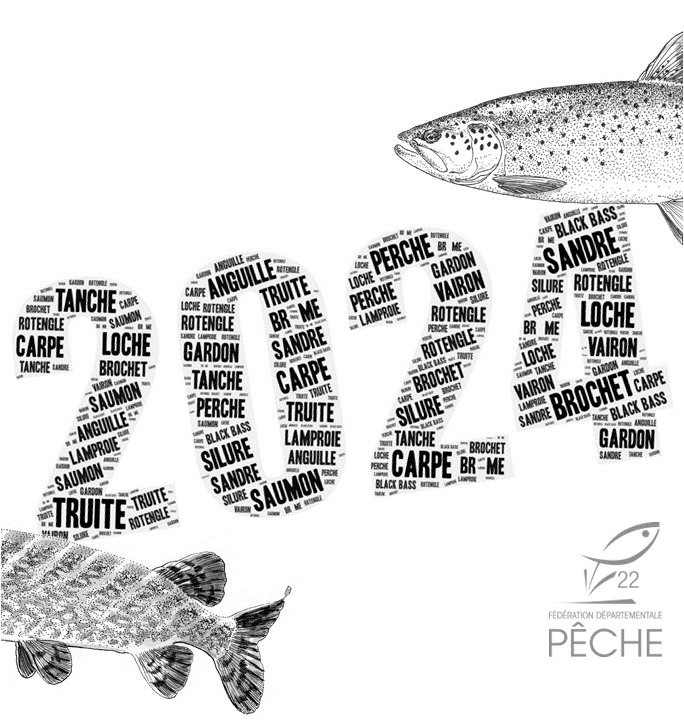 fdaappma22's tweet photo. La Fédération et les Associations de la pêche de loisir et de la protection des milieux aquatiques des Côtes d'Armor souhaitent à toutes et à tous les pêcheurs.euses du territoire une heureuse année 2024, de belles découvertes et de merveilleux moments au bord de l'eau ! https://t.co/AbvazeAXVQ