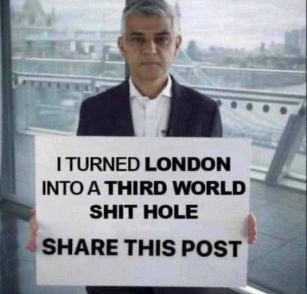 Who Agrees 👇 Get rid of Sadiq Khan!