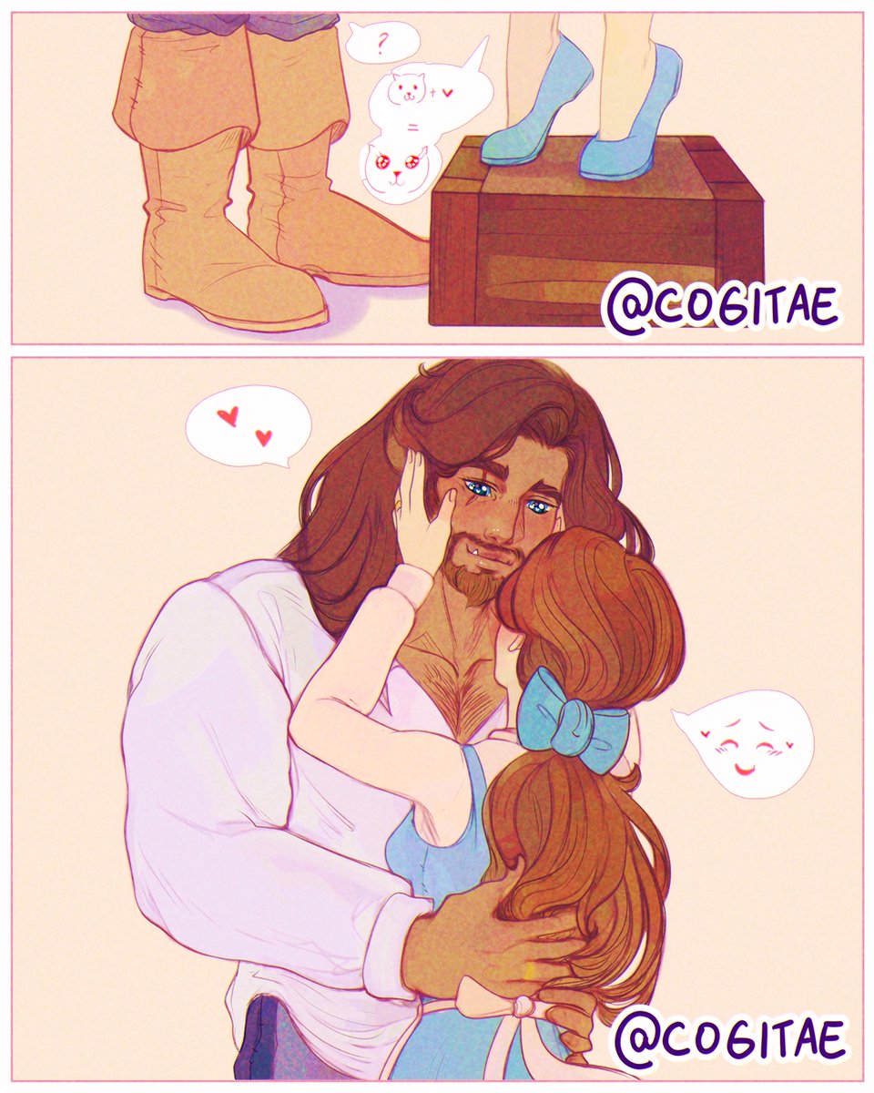 cogitaeworks's tweet photo. POV: cat's pupils dilate when they see something they love ♥ #beautyandthebeast #fanart #doodle https://t.co/gaTXZQZglC