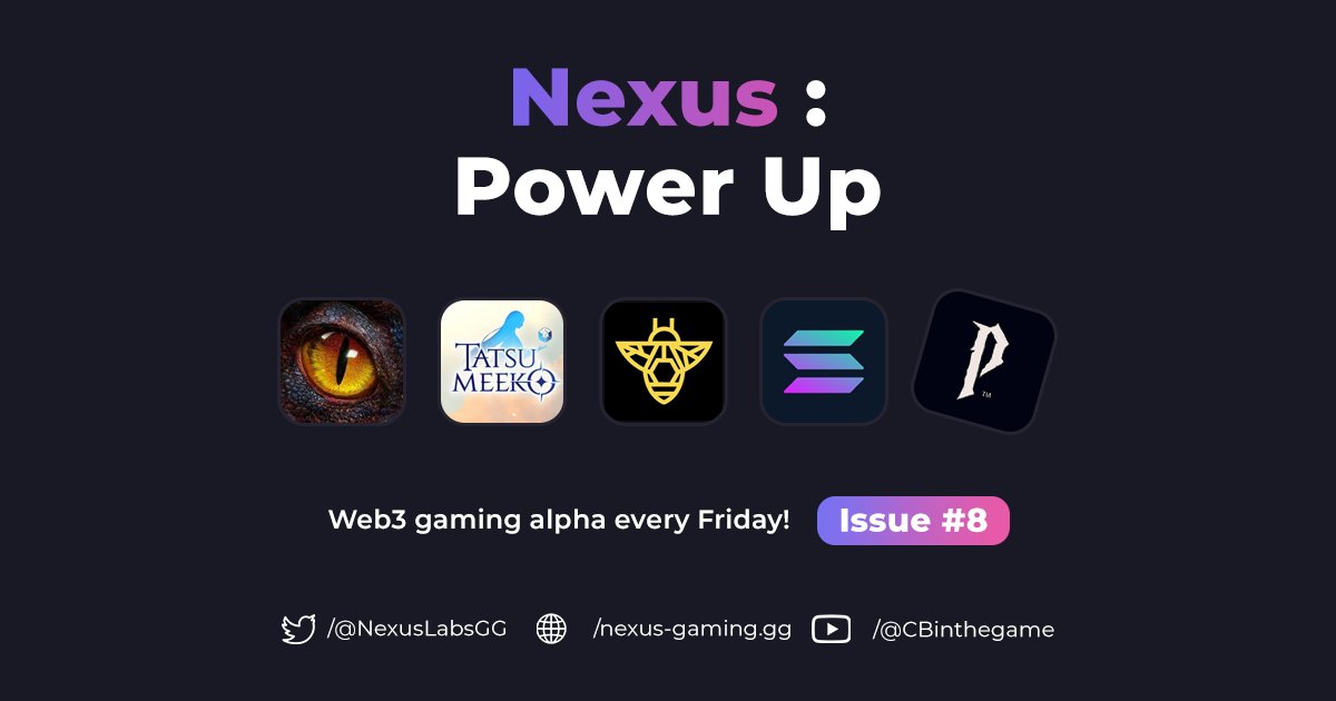 What happened in Web3 gaming last week?

Here's your go-to news summary.

+ The Nexus exclusive: gaming narrative, token spotlight, and NFT review 🧵