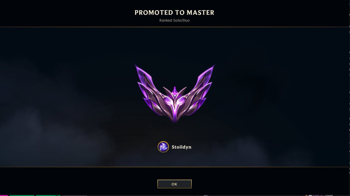 We did it, huge milestone hitting master. 

I’m curious of what’s to come. I’m even happier I could get it live on stream while playing Qiyana. 

#lol #master #leagueoflegends #Qiyana