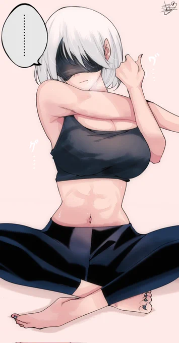 ストレッチ#NieR  #NieRAutomata 