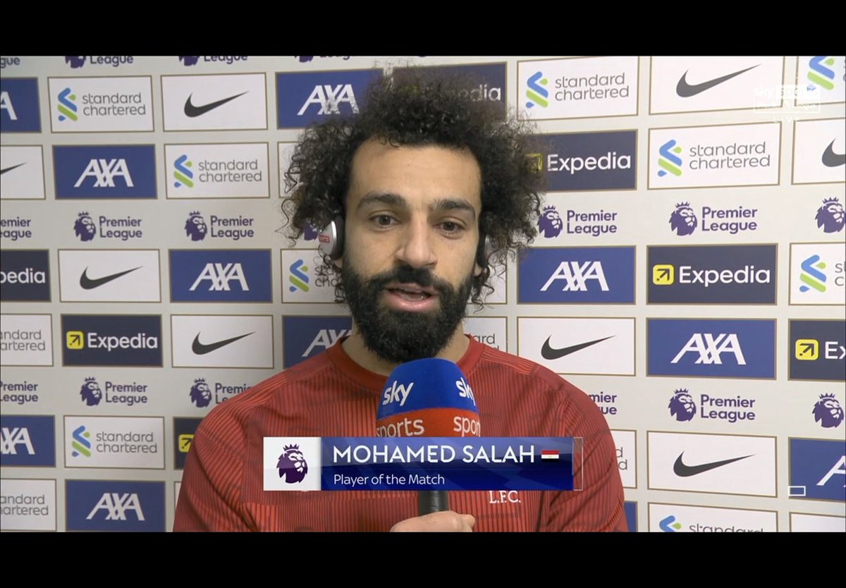 Player of the Match, @LFC’s Mohamed Salah 2 goals* 6 shots 4 shots on target 20 touches in opp. box* 28 passes in final third* 4 chances created* 1 assist *most in game #LIVNEW