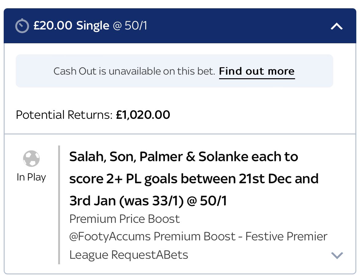 amirley's tweet photo. @FootyAccums Thank you @FootyAccums happy new year https://t.co/eoHH809rQu