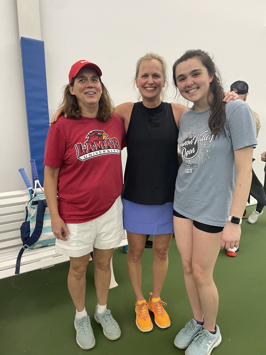 Had a great day playing tennis with this CV alumni and mom at the ACE cancer event.  Not sure I will be able to move tomorrow.  #BuckskinsForLife