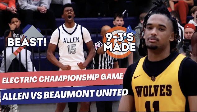 This game had all the BUZZ ⚡️ Allen vs Beaumont United in the @AllenHolidayInv Championship Game. Watch Now ⬇️ youtu.be/4Wpc5bgqVss