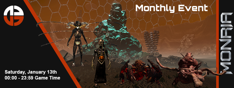DarkMoonEnigma's tweet photo. https://t.co/tzxjZWd0Ib | Monria Monthly Event | Sat, Jan 13th | Calling on Gothgorath | #Monria #DSEC9 #PlanetToulan #Virtualsense #EntropiaUniverse https://t.co/18ULfnyuVu