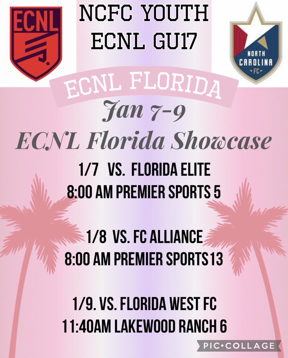 So excited to be heading to Florida this upcoming weekend! Hope to see you there 
<a href="/NCFC_ECNL07g/">ℕℂ𝔽ℂ 𝕐𝕠𝕦𝕥𝕙 𝔼ℂℕ𝕃 𝟘𝟟 𝔾𝕚𝕣𝕝𝕤</a> <a href="/NCFC_ECNLGirls/">NCFC ECNL Girls</a>