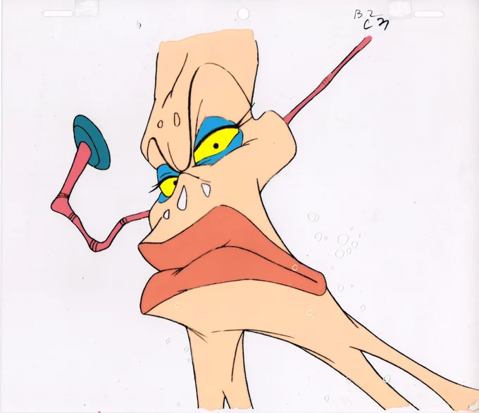 Captain N The Game Master Animation Cel Scan of Mother Brain from episode 3 The Most Dangerous Game Master.