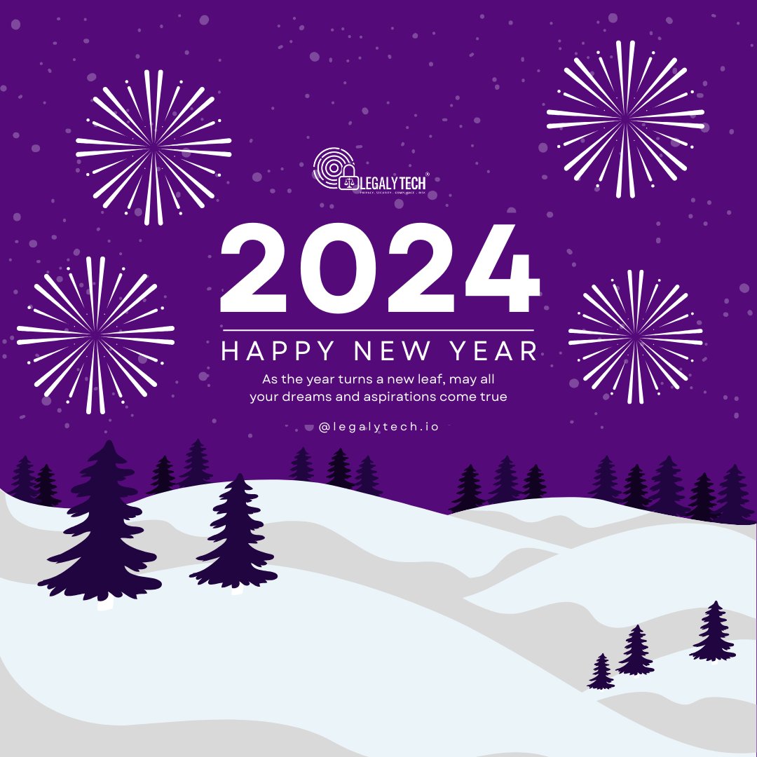 legalytech_io's tweet photo. Here’s to a 2024 filled with groundbreaking achievements, continuous learning, and shared success. Together, let's shape the future of legal technology.

#2024 #legaltech https://t.co/7NpNU5jG54