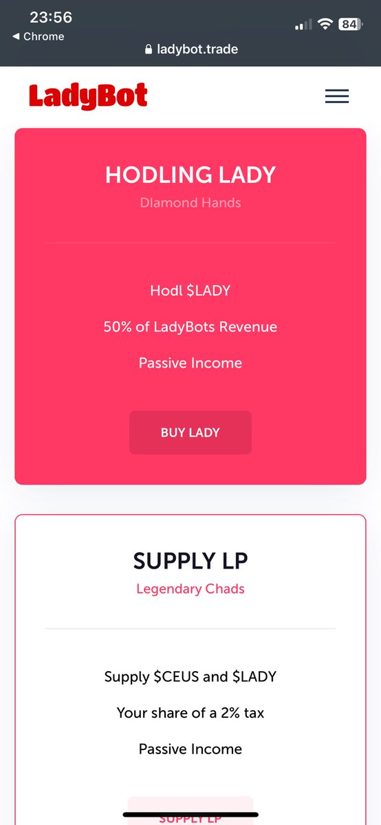 Passive income <a href="/LadyBot_sniper/">LadyBot $LADY</a> is one of the great benefits of this project. 
Today, I was able to use LadySwapBot and the truth is that life is simpler and more beautiful with this fantastic tool in the crypto world 🌍

Join in ✅ and only wait more profits 💰
#lady #ceus #fuse