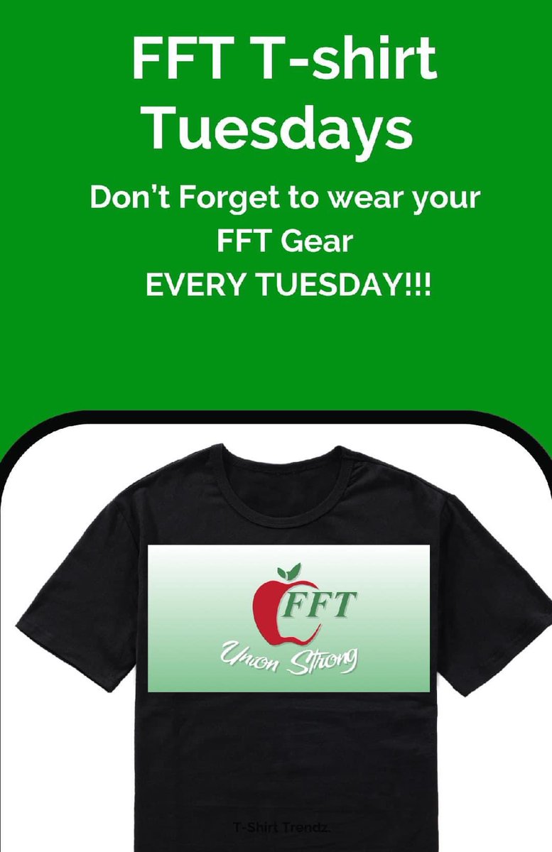 FFTStrong's tweet photo. First day back just happens to be a Tuesday. Donโt forget to โwear your FFT gearโ! #FFTStrong https://t.co/m5tprUbz7Y