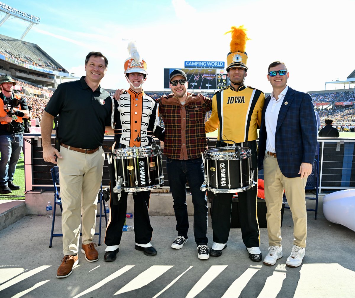What a fun way to celebrate a new year playing the Cheez-It #CitrusBowl Halftime Show and getting to share the field with the @HawkeyeBand and @POTSBand. Thank you @CitrusBowl and @CheezIt for having me!