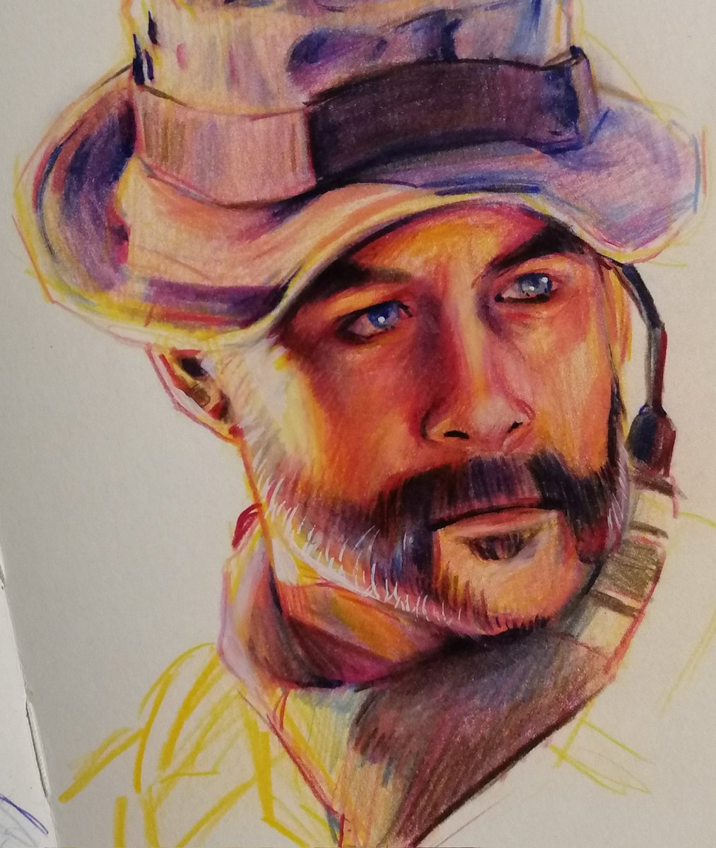 loafynanda's tweet photo. Price coloured pencil doodle :3 https://t.co/ndUJMifIKV