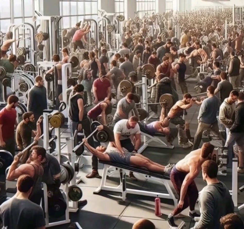 ayeejuju's tweet photo. the gym today https://t.co/05SFtES9ft