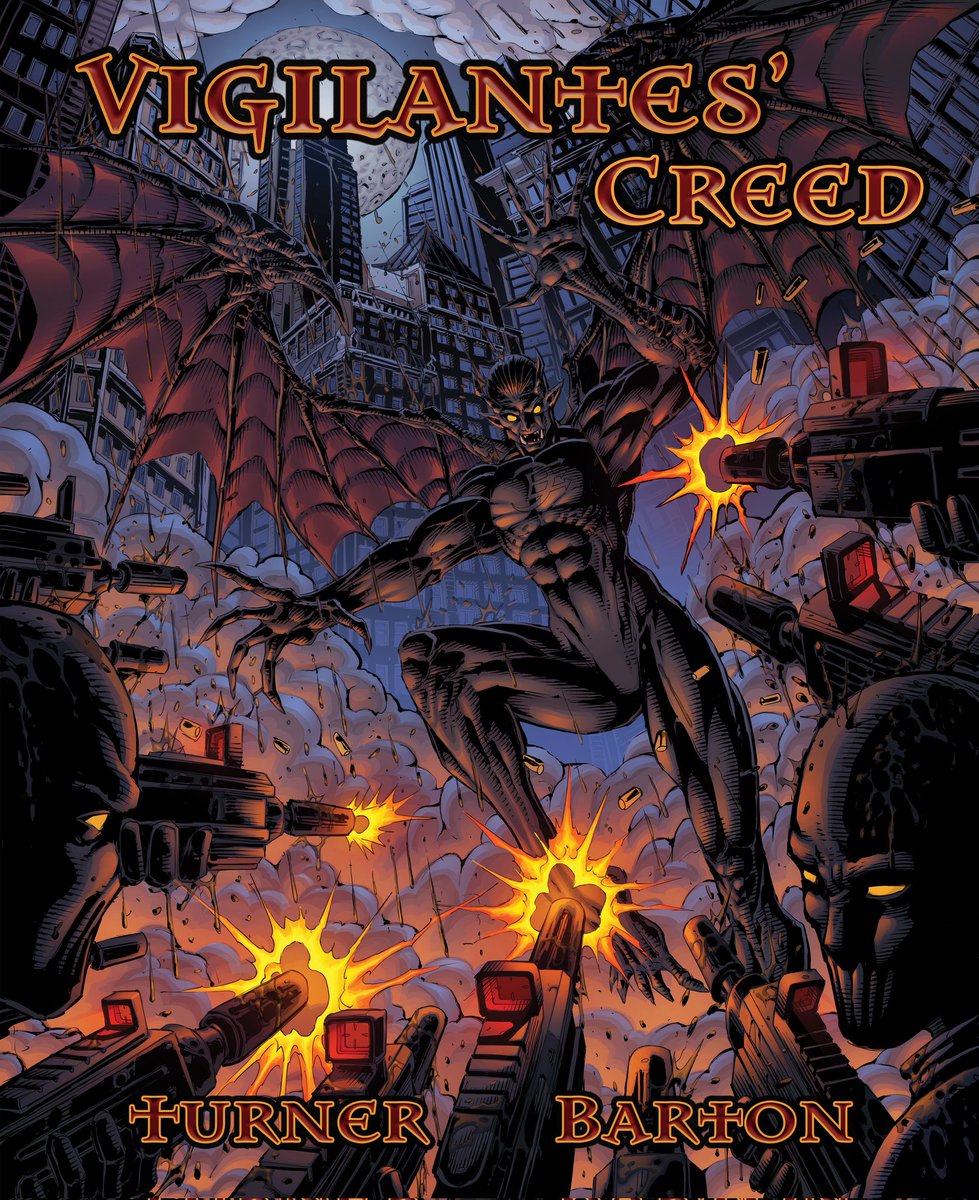 baturner_vc's tweet photo. Vigilantes' Creed is only $86 away from $7k on Indiegogo!

We only need two backers or so to crush this barrier!

Who wants to start 2024 with some high octane escapism and gargoyles?

All orders ship out within 2 business days!

Hit the link in the comments 👇

#hplovecraft #WritingCommunity