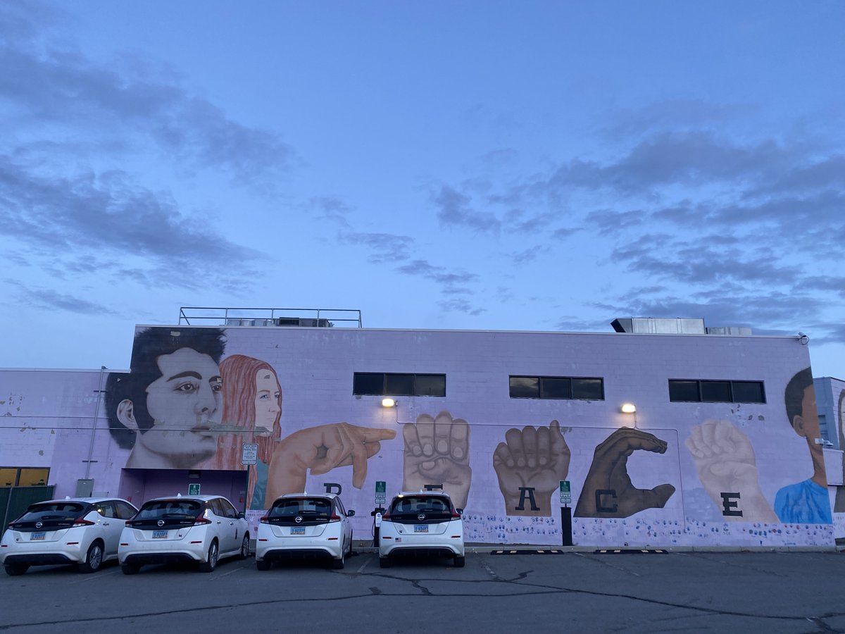 OurTownReno's tweet photo. Murals of #Reno: In addition to peace in 2024, we also need justice and liberation. How do you think the new year will play out on a local, national and global scale with testy upcoming elections and conflicts currently ablaze? #muralsofreno #stuffyouseeinreno https://t.co/Jgeq1bxJH9