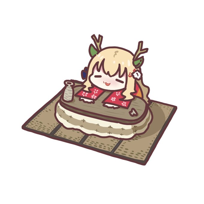 「blonde hair kotatsu」 illustration images(Latest)