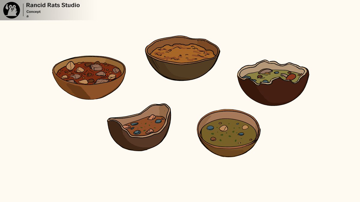 StudioRatelots's tweet image. These are some other props designs! There’s the end soup, the fruit at the top of the tree and some plushies for the smaller kids! (Français en thread)
1,2: @keiidakamya 3: @/jeremy_cote_denis (instagram) 4: @viier_twt 
#propsdesign