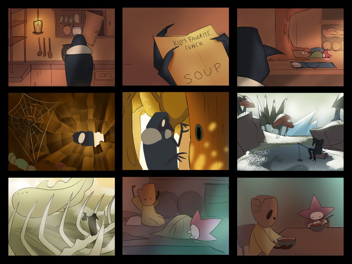 StudioRatelots's tweet photo. Here's the color script for our first short: Our Little Delights! It was important for the BG artist because we had a lot of different ambiances!
(Français en thread)
1: @/jeremy_cote_denis (instagram), 2: @/mariiii.png https://t.co/9puvSxVLET