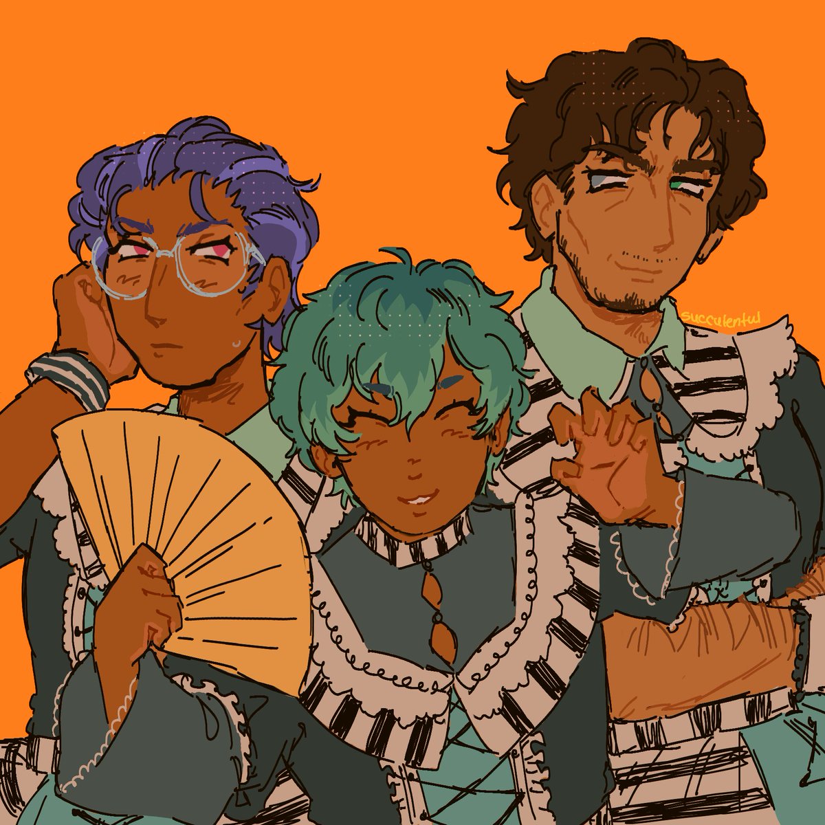 autism got the best of me so i drew hypmic characters as love live groups #hypmic