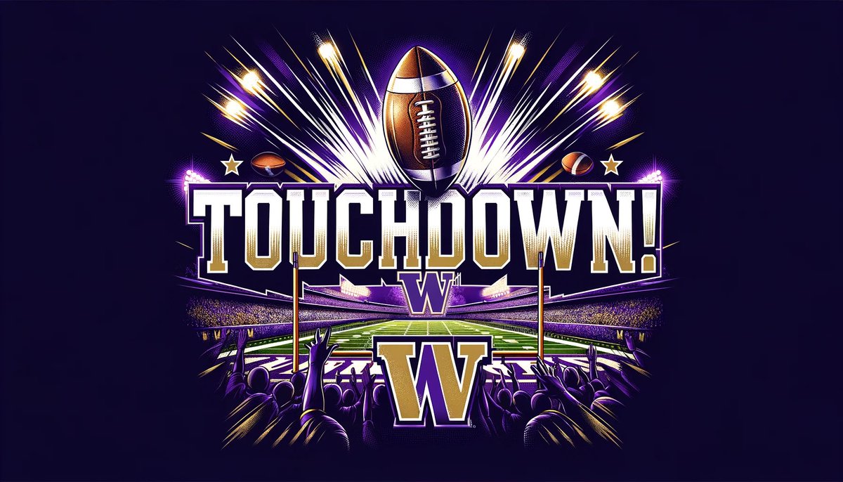 Boom 💥 #TouchdownWashington #SoundTheSiren 🚨 ##PurpleReign