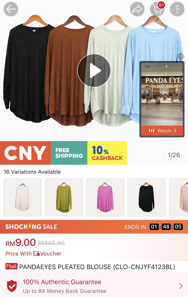 MasAtisya97's tweet photo. BLOUSE RM9  😱 dekat sini
https://t.co/yfNiQrFxrO

Material ironless , tak payah gosok 
kain sejuk . 

Cepat tengok sebelum habis stock . https://t.co/CuMz7549Zl