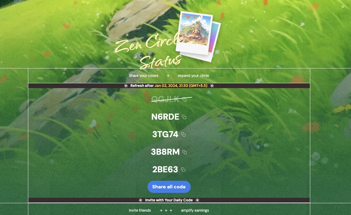 AbstractNPC's tweet photo. GM fam🧘

I'm sharing 5 exclusive invite codes to join https://t.co/MVfHIScVHB 🎉
Join and bring your friends along. Stay Zen! Oohm! 🌱

N6RDE
3TG74
3B8RM
2BE63

@YogaPetz @keung $WELL 🏝️✨ https://t.co/vFzmO1jIfg
