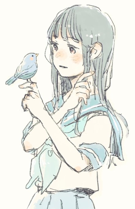 「青い鳥」のTwitter画像/イラスト(新着))